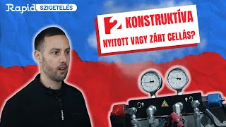 Rapidszigetelés  TV2 konstruktíva  Mi a különbség a nyitott és cárt cellás szigetelés között [upl. by Lanae200]