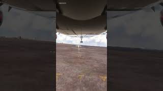 Bottom view of the airplane when landing shorts [upl. by Azilem151]