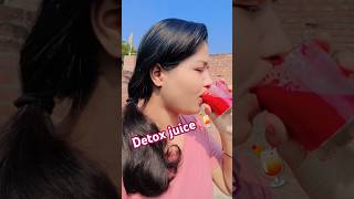 Easy detoxing juice 🍹 trending recipe shorts juice [upl. by Aretak788]