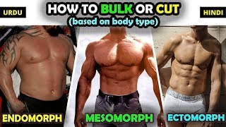 How to BULK or CUT based on Body Type Ectomorph Mesomorph Endomorph [upl. by Childers470]