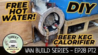 Campervan Calorifier Water Heater Install  Van Build Series  Episode 28  Part 2 [upl. by Anileve]