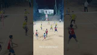 Powerful attack 😱defence 😳 volleyball volleydonor volley shorts volleyballworld viralvideo [upl. by Ehcropal]