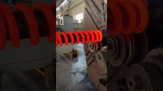 Speed coil method produce trains shock springs inside the factory machine factory process coil [upl. by Eserrehs293]