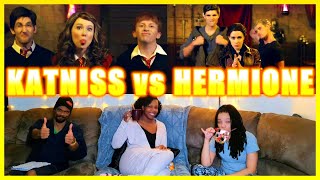 FR Reacts KATNISS vs HERMIONE Princess Rap Battle Molly C Quinn amp Whitney Avalon [upl. by Julia]