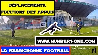 Spécifique Gardien de but DÉPLACEMENTS ET FIXATIONS DES APPUISGOALKEEPER TRAINING [upl. by Femi]