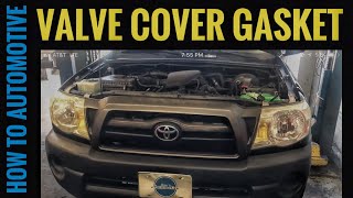 Valve Cover Gasket Replacement On A 20052015 Toyota Tacoma With 27l Engine [upl. by Kaya]