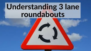 How to drive on 3 lane roundabouts [upl. by Kirk]