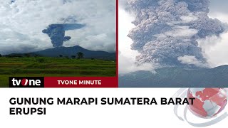 Gunung Marapi Sumatera Barat Erupsi Turun Hujan Pasir  tvOne Minute [upl. by Yantruoc]