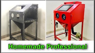 Homemade Professional Sandblasting Cabinet  DIY [upl. by Ylrak185]