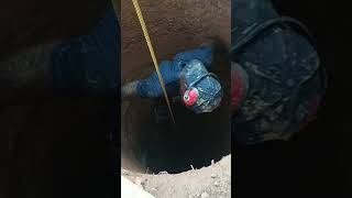 Skillful Well Digger Ascending From A 15m Deep Well [upl. by Giddings]