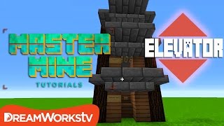 How to Make a Working Elevator in Minecraft 19  MASTER MINE TUTORIALS [upl. by Sieracki416]