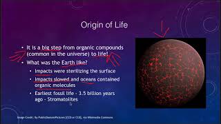 Lesson 30  Lecture 1  Astrobiology  OpenStax [upl. by Schlesinger]