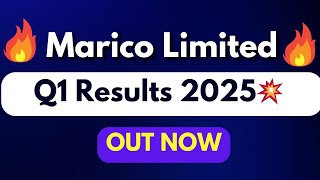 MARICO Q1 results 2025 MARICO results today MARICO Share News MARICO Share latest news [upl. by Sixela]