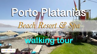 Porto Platanias Beach Resort amp Spa Walking Tour [upl. by Brande]