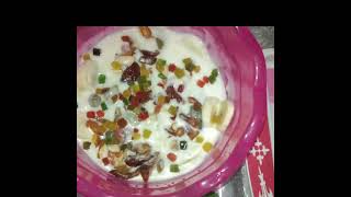 Fruit cream  fruit cream desert  fruitcream [upl. by Mosira]