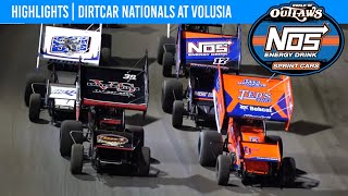 World of Outlaws NOS Energy Drink Sprint Cars  Volusia Speedway Park  Feb 10 2024  HIGHLIGHTS [upl. by Mcdade]