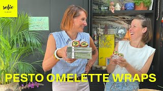 Gezonde wrap met pestoomelet  Sofie Dumont  Mama Van Vijf [upl. by Oigufer247]