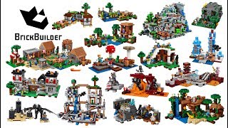 All Lego Minecraft sets compilation  Lego Speed Build for Collectors [upl. by Nnayllek442]