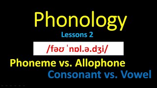 Introduction to Phonology Lesson 2 Phoneme and Allophone [upl. by Aloeda430]