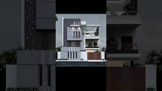 27x40 3d elevation modern house elevation  home 3ddesign 3delevation [upl. by Llerrot]