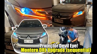 Upgrade Your Montero Gen 3 With Smooth Sequential Eyeline Drl  Montero Sports Gt [upl. by Dukie]