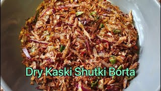 Dry Kaski Shutki Borta Recipe  Aysha’s Rannagor UK [upl. by Aix]