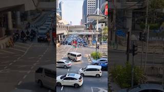 Traffic in Bangkok backpacking thailand [upl. by Ecylla]