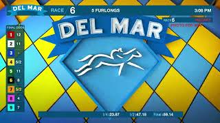 Freya wins race 6 at Del Mar 112224 [upl. by Dulla527]