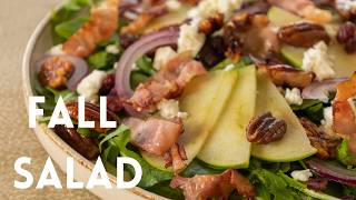 Delicious Arugula and Spinach Salad with Crispy Pancetta and Apple [upl. by Helali428]