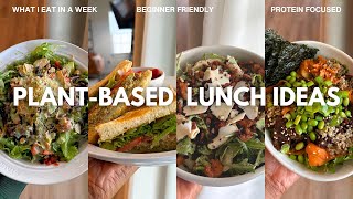 What I Eat In A Week For Lunch  PlantBased Vegan  Healthy Easy amp BeginnerFriendly Lunch Ideas [upl. by Nilhtac]