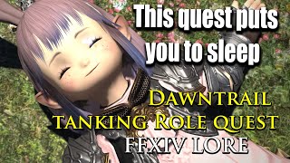 Cradle of the Sleepless Dawntrail tanking role quest recap FFXIV LORE [upl. by Alayne]