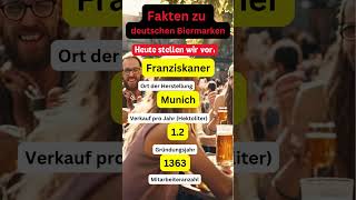 Deutsche Biermarken Vorstellung  heute Franziskaner [upl. by Eniahs862]