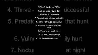 Vocabulary for IELTS 17 ielts english learning vocabulary [upl. by Adaliah]