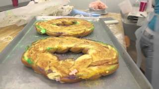 A king cake is born at Nonna Randazzos bakery [upl. by Zales376]