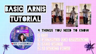 Learn Basic Arnis Grip Salutations Basic Stance and 12 Striking Points [upl. by Whiting958]