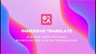 Elevate Your Reading Bilingual PDF amp EPUB Translation [upl. by Odnalor]