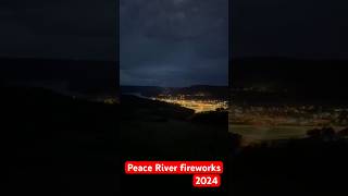 Peace River fireworks show 2024 fireworks bangbang canada [upl. by Hardden410]