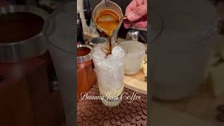 Banana iced coffee espresso coffee espressolover [upl. by Bell]