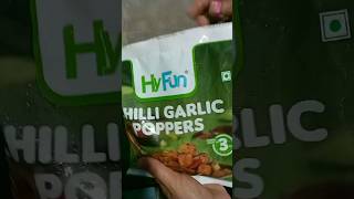 HyFun chilli garlic poppers tasty snacks ready in 5min foodreview eveningsnacks [upl. by Hefter]