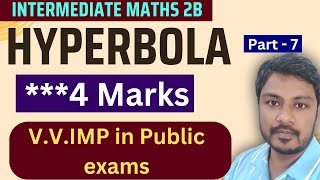 Hyperbola Part7 Very important 4 marks questions for public exams Educare9mathsacademy [upl. by Veronike]