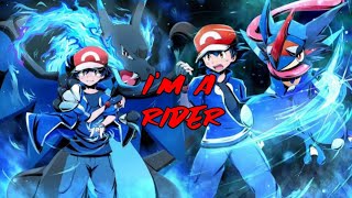 Ash Charizard and Ash Greninja AMV Im a rider😎🔥🔥⚡ [upl. by Ailama]