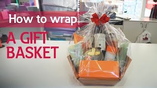 How to wrap a gift basket [upl. by Juakn]