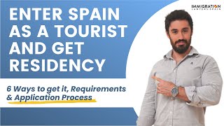 How to ENTER SPAIN as a TOURIST and Get RESIDENCY 🌎🧳 Your 6 Different Options Explained [upl. by Netsrejk]