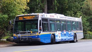 TransLink Bus Ride  2008 Novabus LFS  B9743 [upl. by Bainbrudge]