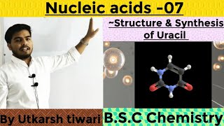 Structure and Synthesis of Uracil  Nucleic acid  N2 bases  BSC Chemistry [upl. by Derdlim]