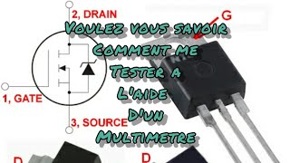 Comment tester un transistor MOSFET a laide dun multimetre [upl. by Eeraj]