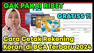 cara download rekening koran bca via mobile banking [upl. by Keldah]