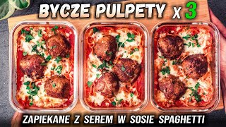 Zapiekane PULPETY z serem w Sosie pomidorowym SPAGHETTI [upl. by Alexandro357]