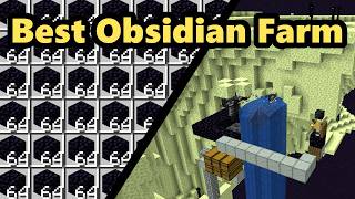 Minecraft 121 Obsidian Farm  32000 Obsidian per Hour  Step by Step Tutorial [upl. by Snook]