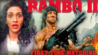 RAMBO II 1985  FIRST TIME WATCHING  MOVIE REACTION [upl. by Afrikah721]